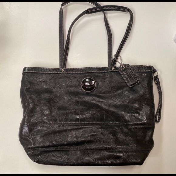 Black Coach Purse - Picture 1 of 4